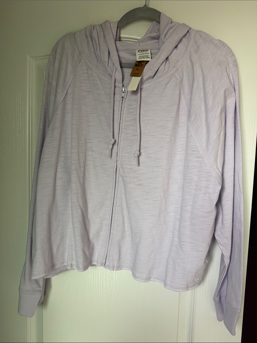 PINK Victoria's Secret Light Lavender Hooded Zip Jacket